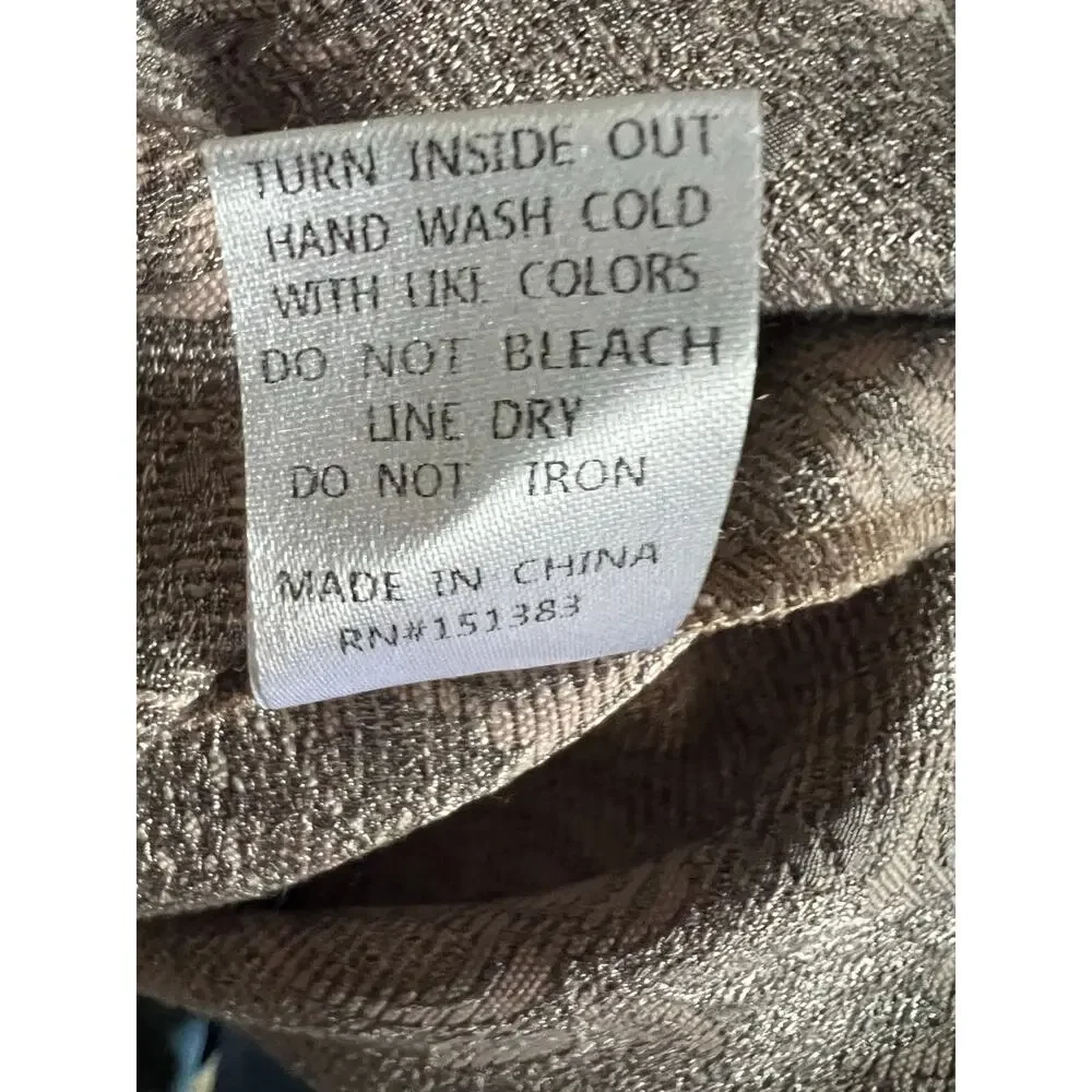 Anthropologie Gray/ Tan Midi Dress - Picture 7 of 7
